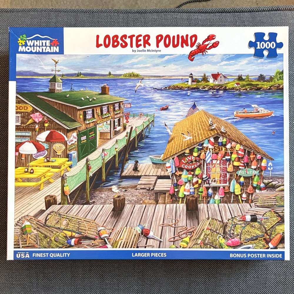 White Mountain Lobster Pound 1000 Piece Puzzle